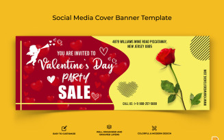 Valentines Day Facebook Cover Banner Design-012