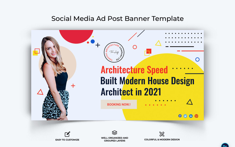Architecture Facebook Ad Banner Design Template-09 Social Media