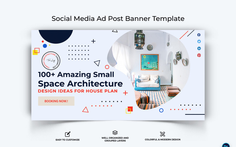 Architecture Facebook Ad Banner Design Template-10 Social Media