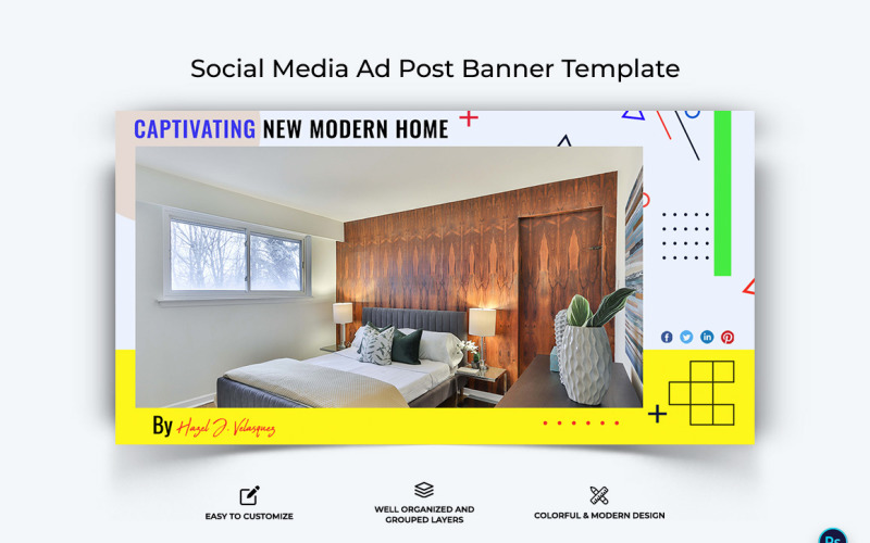 Architecture Facebook Ad Banner Design Template-17 Social Media