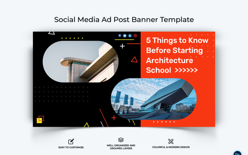 Architecture Facebook Ad Banner Design Template-18 Social Media