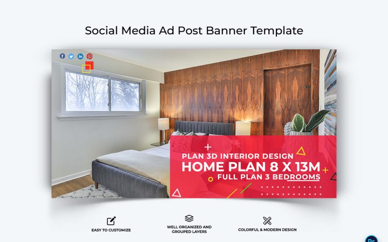 Architecture Facebook Ad Banner Design Template-19 Social Media