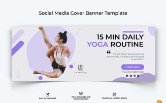 Yoga and Meditation Facebook Cover Banner Design-018