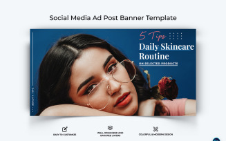 Beauty Tips Facebook Ad Banner Design Template-03