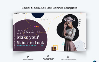 Beauty Tips Facebook Ad Banner Design Template-10