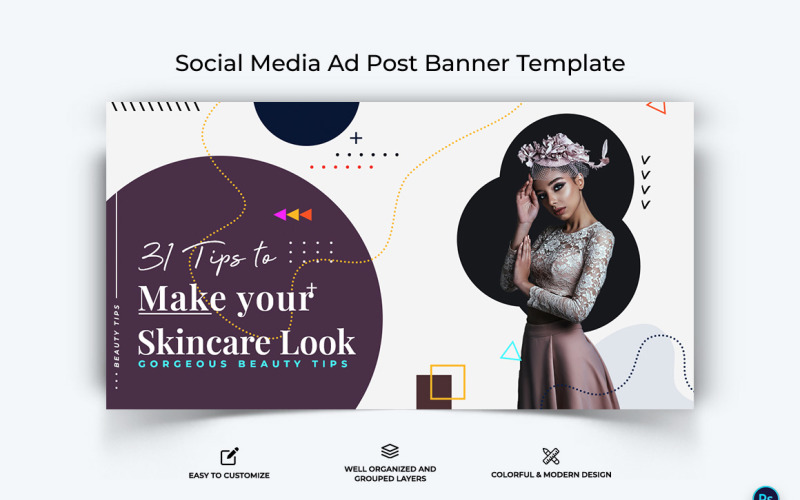 Beauty Tips Facebook Ad Banner Design Template-10 Social Media