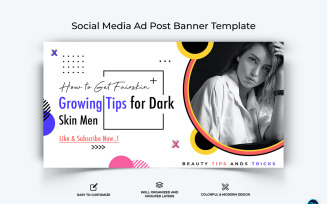 Beauty Tips Facebook Ad Banner Design Template-14