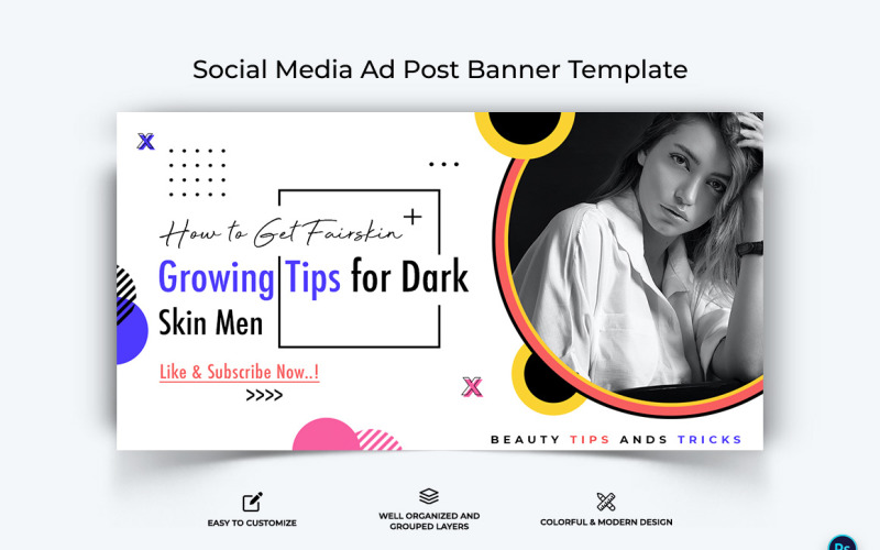 Beauty Tips Facebook Ad Banner Design Template-14 Social Media
