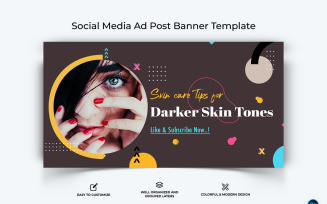 Beauty Tips Facebook Ad Banner Design Template-17