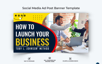 Business Service Facebook Ad Banner Design Template-23