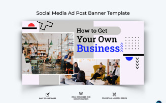 Business Service Facebook Ad Banner Design Template-32