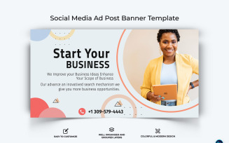 Business Service Facebook Ad Banner Design Template-37
