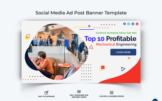 Business Service Facebook Ad Banner Design Template-52