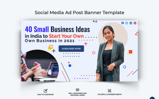 Business Service Facebook Ad Banner Design Template-53