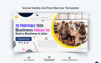 Business Service Facebook Ad Banner Design Template-54