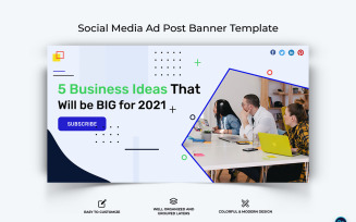 Business Service Facebook Ad Banner Design Template-57