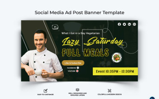 Chef Facebook Ad Banner Design Template-06