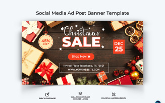 Christmas Sale Offer Facebook Ad Banner Design Template-02