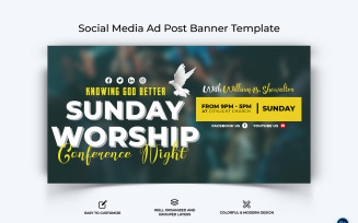 Church Facebook Ad Banner Design Template-10