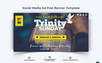 Church Facebook Ad Banner Design Template-12