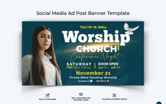 Church Facebook Ad Banner Design Template-13