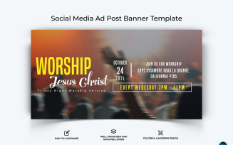Church Facebook Ad Banner Design Template-15