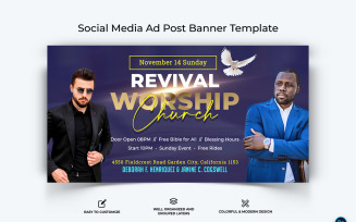 Church Facebook Ad Banner Design Template-20