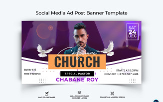 Church Facebook Ad Banner Design Template-25