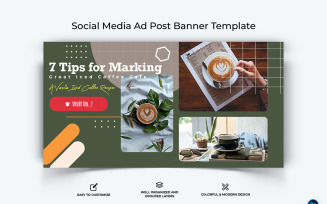 Coffee Making Facebook Ad Banner Design Template-08
