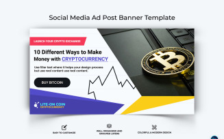 Crypto Currency Facebook Ad Banner Template-09