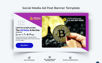 Crypto Currency Facebook Ad Banner Template-20