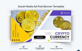 Crypto Currency Facebook Ad Banner Template-22