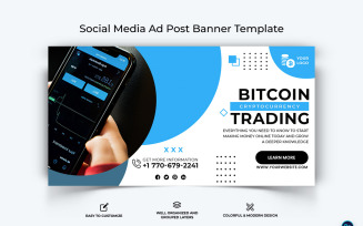 Crypto Currency Facebook Ad Banner Template-23