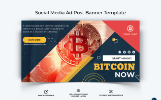 Crypto Currency Facebook Ad Banner Template-28