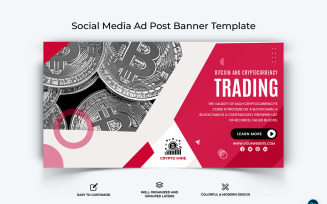 Crypto Currency Facebook Ad Banner Template-29