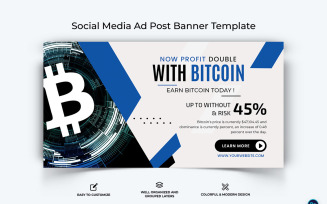 Crypto Currency Facebook Ad Banner Template-30