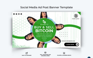 Crypto Currency Facebook Ad Banner Template-32