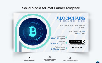 Crypto Currency Facebook Ad Banner Template-34