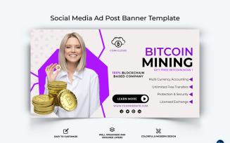 Crypto Currency Facebook Ad Banner Template-35