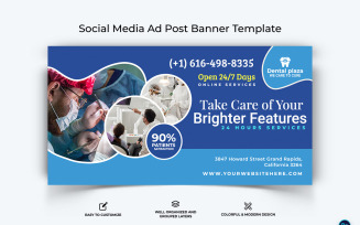 Dental Care Facebook Ad Banner Design Template-01