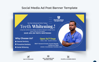 Dental Care Facebook Ad Banner Design Template-02