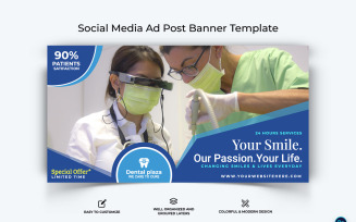 Dental Care Facebook Ad Banner Design Template-07