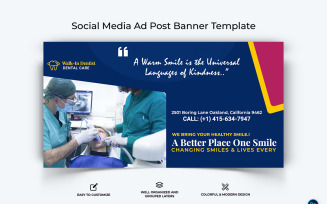Dental Care Facebook Ad Banner Design Template-16