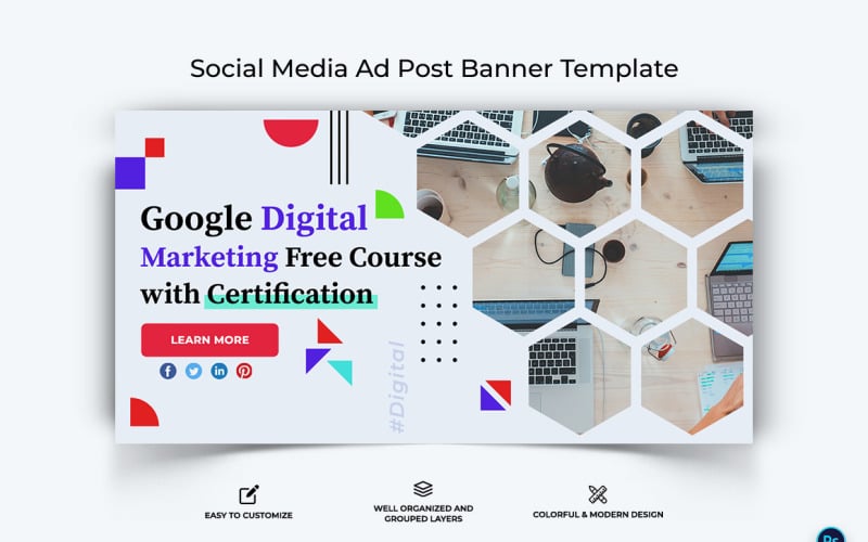 Digital Marketing Facebook Ad Banner Design Template-06 Social Media