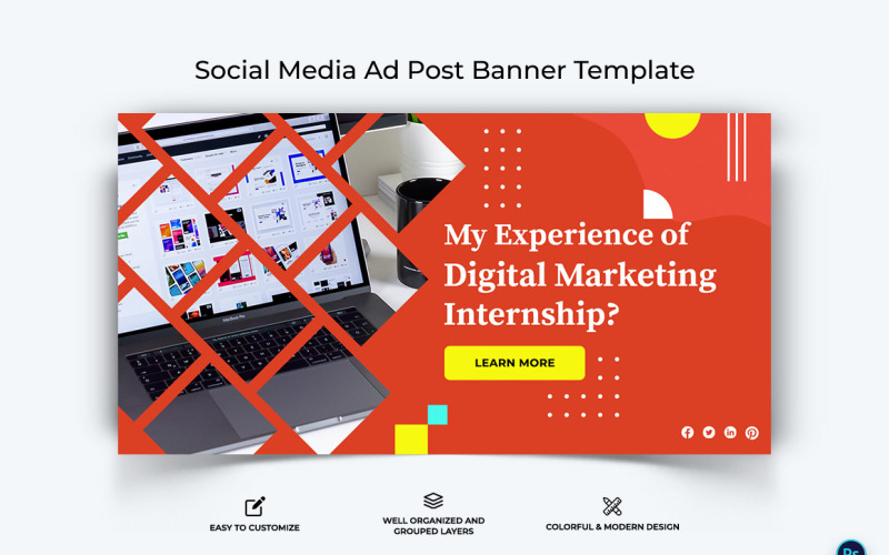Digital Marketing Facebook Ad Banner Design Template-08 Social Media