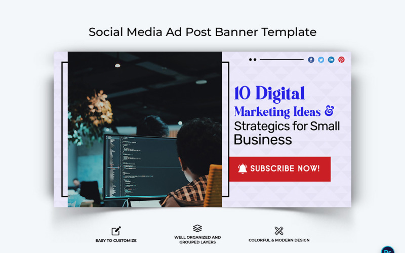 Digital Marketing Facebook Ad Banner Design Template-11 Social Media