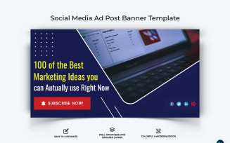 Digital Marketing Facebook Ad Banner Design Template-13