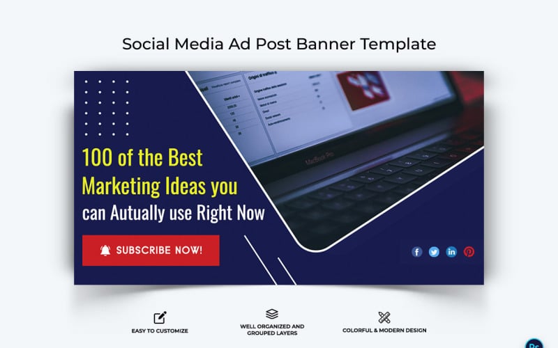 Digital Marketing Facebook Ad Banner Design Template-13 Social Media