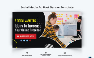 Digital Marketing Facebook Ad Banner Design Template-15