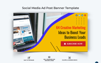 Digital Marketing Facebook Ad Banner Design Template-16